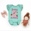 The Juniper Shop Berry 1st Birthday Flutter Sleeve Bodysuit - 3 of 4