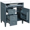 Dexmalle Modern Bathroom Vanity Storage Cabinet with Top Sink,a Tip-out Drawer - 4 of 4