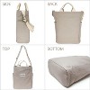 Wrapables Canvas Tote Bag for Women, Casual Cross Body Shoulder Handbag, Gray - 2 of 4