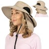 SUN CUBE Wide Brim Sun Hat Adults, Fishing Hats Sun UV Protection, Hiking Bucket Hat Safari Beach Boonie, UPF 50+ - 2 of 4