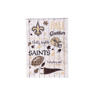 Evergreen New Orleans Saints Garden Flag 12 x 18 Inches Indoor Outdoor Decor