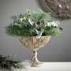 6.5"H and 8.75"H Sullivans Glass Pedestal Bowl - Set of 2, Silver - 3 of 3