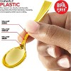 Stock Your Home 4-Inch Mini Disposable Plastic Spoons, Gold (80 Pack) - 3 of 4