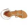 Cairo Gladiator Women's Costume Sandals, Gold - 4 of 4