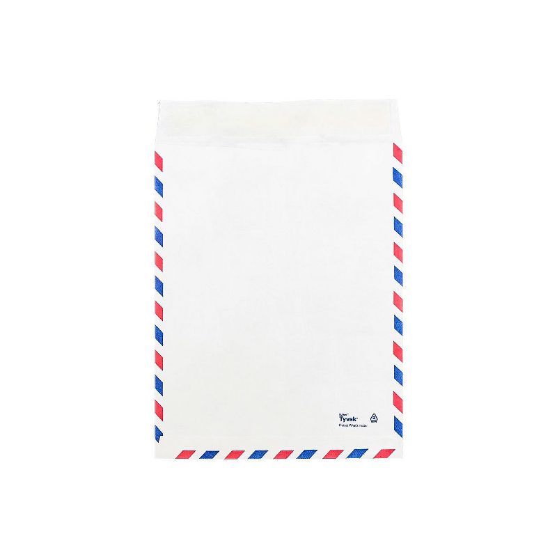 JAM Paper 9 x 12 Tyvek Tear-Proof Open End Catalog Envelopes White Airmail 2131102A, 3 of 4
