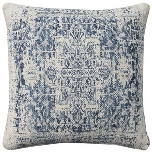 20"x20" Oversize Nicole Curtis Vintage Medallion Indoor Square Throw Pillow - Nicole Curtis - 1 of 4