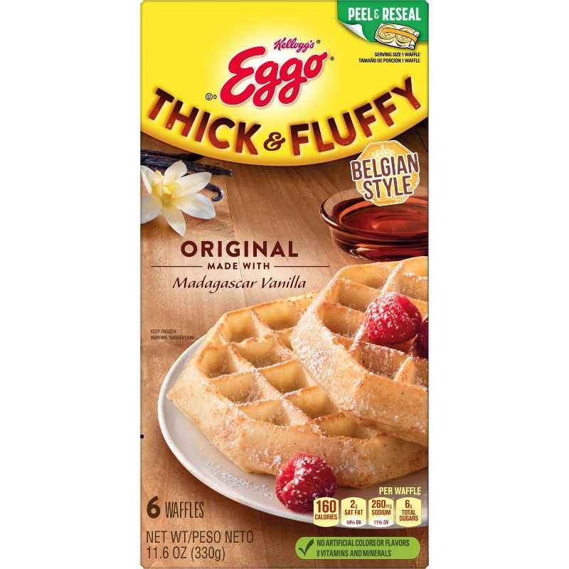 Eggo Thick &#38; Fluffy Original Frozen Waffles - 11.6oz/6ct, 5 of 11