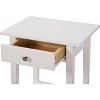 NicBex Nightstand with Storage Drawer Contemporary Side Table with Open Storage Shelf for Bedroom,Living Room - 4 of 4