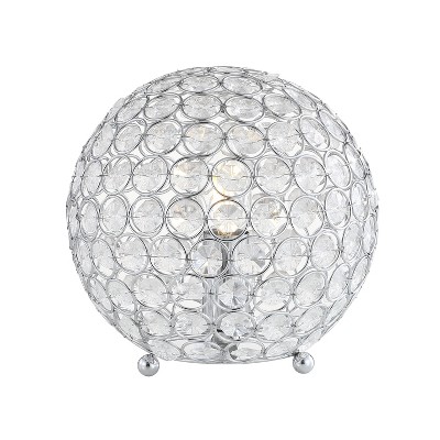 8.25" Acrylic/Metal Gemma Table Lamp (Includes LED Light Bulb) Clear - JONATHAN Y