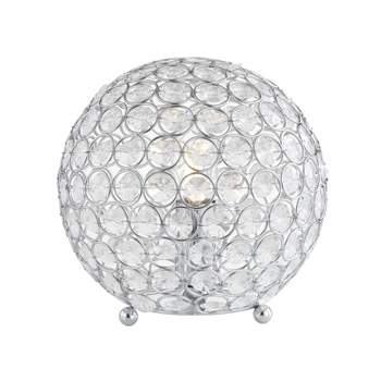 8.25" Acrylic/Metal Gemma Table Lamp (Includes LED Light Bulb) Clear - JONATHAN Y