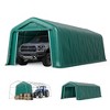 Captiva Designs 11 ft. x 24 ft. x 8.4 ft. Heavy-Duty Portable Garage & Agricultural Shed with Galvanized Frame, Removable Doors and Walls - 2 of 4