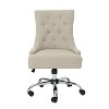 Kumasinova Upholstered Adjustable Height Office Chairs with Wheels,Ergonomic Office Chair with High-Back for Bedroom,Living Room,Studying - 2 of 4