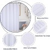 TackView Embossed Pattern Shower Curtain, Microfiber Fabric Shower Liner Waterproof Polyester Fabric - 2 of 4