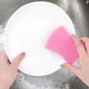 Unique Bargains Kitchen Bathroom Dual-Side Non-Scratch Cleaning Sponge 3.9" x 3" x 0.8" - 3 of 4