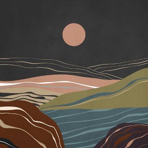 Viviana Gonzalez Mineral Inspired Landscapes 2 Shower Curtain Pink - Deny Designs: Polyester Microfiber, Machine Washable - 1 of 4