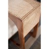 Wood Accent Table with Woven Cane Detail – 24" Tall Side Table by Kalalou - 2 of 4