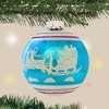 Christopher Radko 4.25 In Sleigh Flocked Ball Ornament Shiny Brite Vintage Inspired Tree Ornaments - 3 of 3