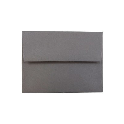 JAM Paper A2 Invitation Envelopes 4.375 x 5.75 Dark Grey 25/Pack (36396432)