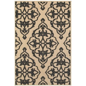 Oriental Weavers Cayman 001B9 Sand/ Charcoal Indoor/Outdoor Area Rug - 3'10" x 5'5" - 1 of 3