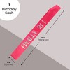 Juvale 21st Birthday Sash and Crown Set, Finally 21 Hot Pink Reflective Sash and Rhinestone Crown Tiara for 21st Birthday Party Supplies - 3 of 4