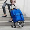 VEVOR Stair Climber Trolley Dolly, 36L Folding Shopping Cart, Grocery Cart Trolley Laundry Stair Climbing Handcart with 6 Wheels & Oxford Cloth Bag - 2 of 4