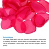 Unique Bargains Silk Decoration Artificial Hydrangea Flower Petals 200 Pcs Rose Red - 4 of 4