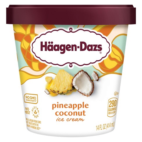 Haagen Dazs Pineapple Coconut Ice Cream - 14oz - image 1 of 4