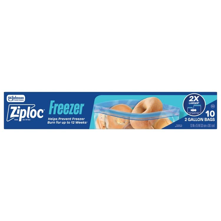 Ziploc Freezer Two Gallon Bags - 10ct : Target