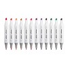 KINGART PRO Double-Ended Markers 12 Floral Colors - 2 of 4