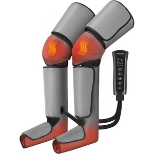 Nekteck Leg Massager - Air Compression, Heat & Vibration - Circulation & Pain Relief - Gray - 1 of 4