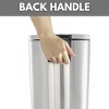 Bathroom Trash Can, 3.1 Gallon, Stainless Steel Round Step on Garbage Bin, Silver - 2 of 4