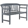 Porterville 2 Seat Bench - Outdoor - Safavieh - 3 of 4