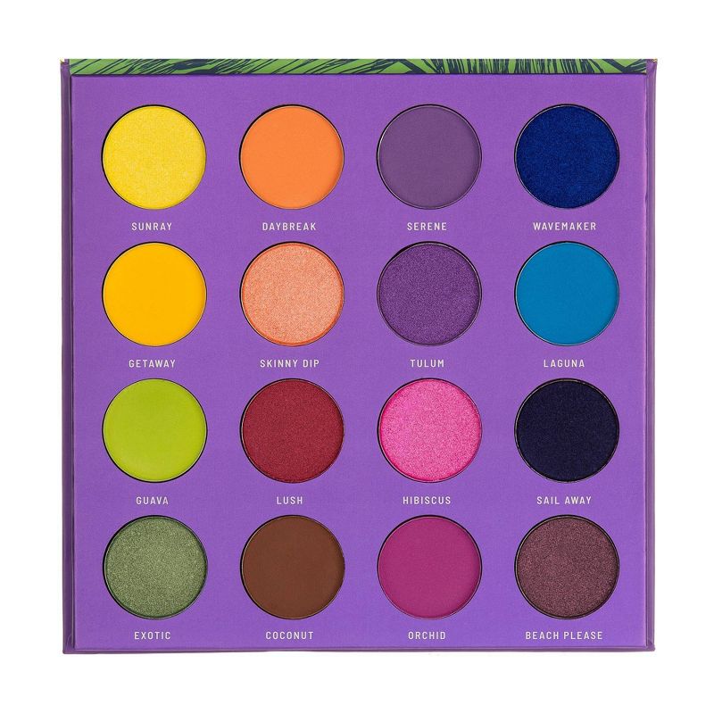 Color Story Pressed Pigment Eyeshadow Palette - Tropical Glow - 0.54oz, 4 of 11