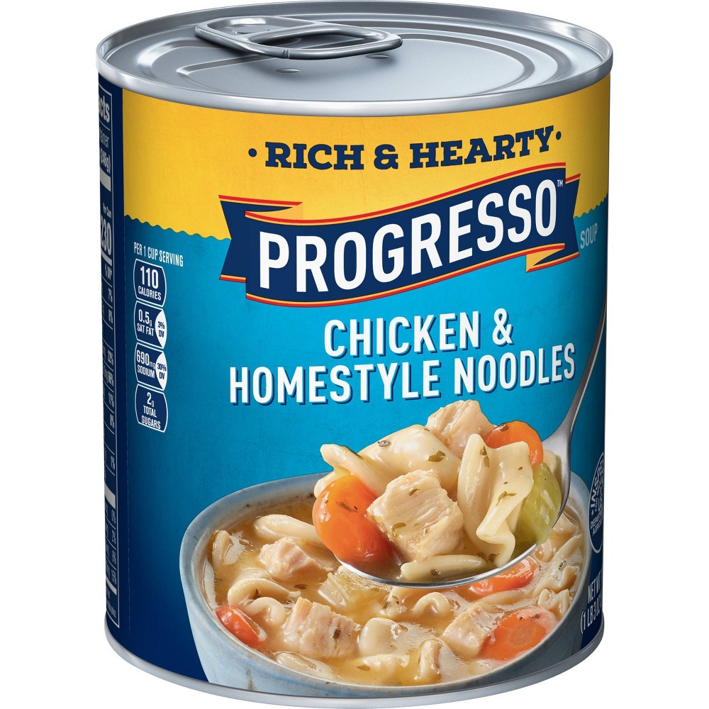 UPC 041196914016 product image for Progresso Rich & Hearty Chicken & Homestyle Noodle Soup - 19oz | upcitemdb.com