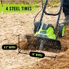 STEELITE 14-Inch Corded Electric Tiller, 10 Amp Powerful Garden Cultivator for Soil Preparation and Landscaping – Lightweight Durable - 2 of 4
