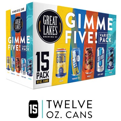 Great Lakes Brewing Gimme Five Variety Pack - 15pk/12 fl oz Cans