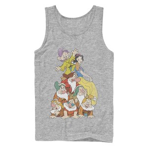 Men's Snow White and the Seven Dwarfs Pile Tank Top - 1 of 4