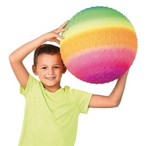 U.S. Toy Ultra Light Knobby Rainbow Playball 18 IN - 1 of 3