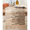 Saro Lifestyle Handcrafted Two-Tone Leather Table Runner, 16"x72", Black - 3 of 3