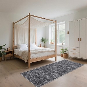 Washable Area Rugs for Living Room, Non-Slip Modern Abstract Rug for Bedroom, Low Pile Stain-Resistant Soft Contemporary Neutral Carpet - 1 of 4