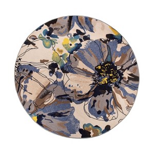World Rug Gallery Modern Bright Flowers Non-Slip Area Rug - 1 of 4