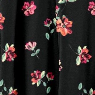 black brushed flowers