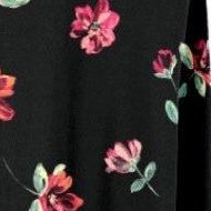 black brushed flowers