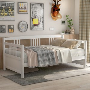 ALEXOUN Wood Daybed Twin Size,Heavy Duty Modern Bed Platform with Headboard Footboard,No Box Spring Needed,for Apartments Home Office - 1 of 4