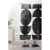 Deny Designs Mid Century Modern Circles Shower Curtain Black/White : Microfiber, Machine Washable, Non-Slip Backing - image 3 of 3