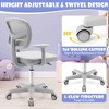 Tangkula Kids Desk Chair Adjustable Height Children Study Chair w/ Auto Universal Casters Gray - 3 of 4