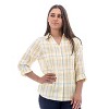 Old Ranch Brands Women's Plumas Organic Roll-Tab Sleeve Shirt - 4 of 4