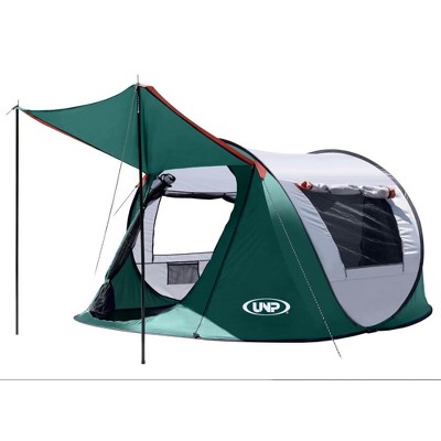 Anybear 3 Person Pop-up Tent Dark Green with 2 Doors for Camping Hiking