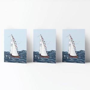 Birthday Greeting Cards "Happy Birthday Sailboat" by Ramus & Co - 1 of 4