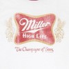 Mens Miller High Life Logo White And Red Ringer Tee Shirt - 2 of 3